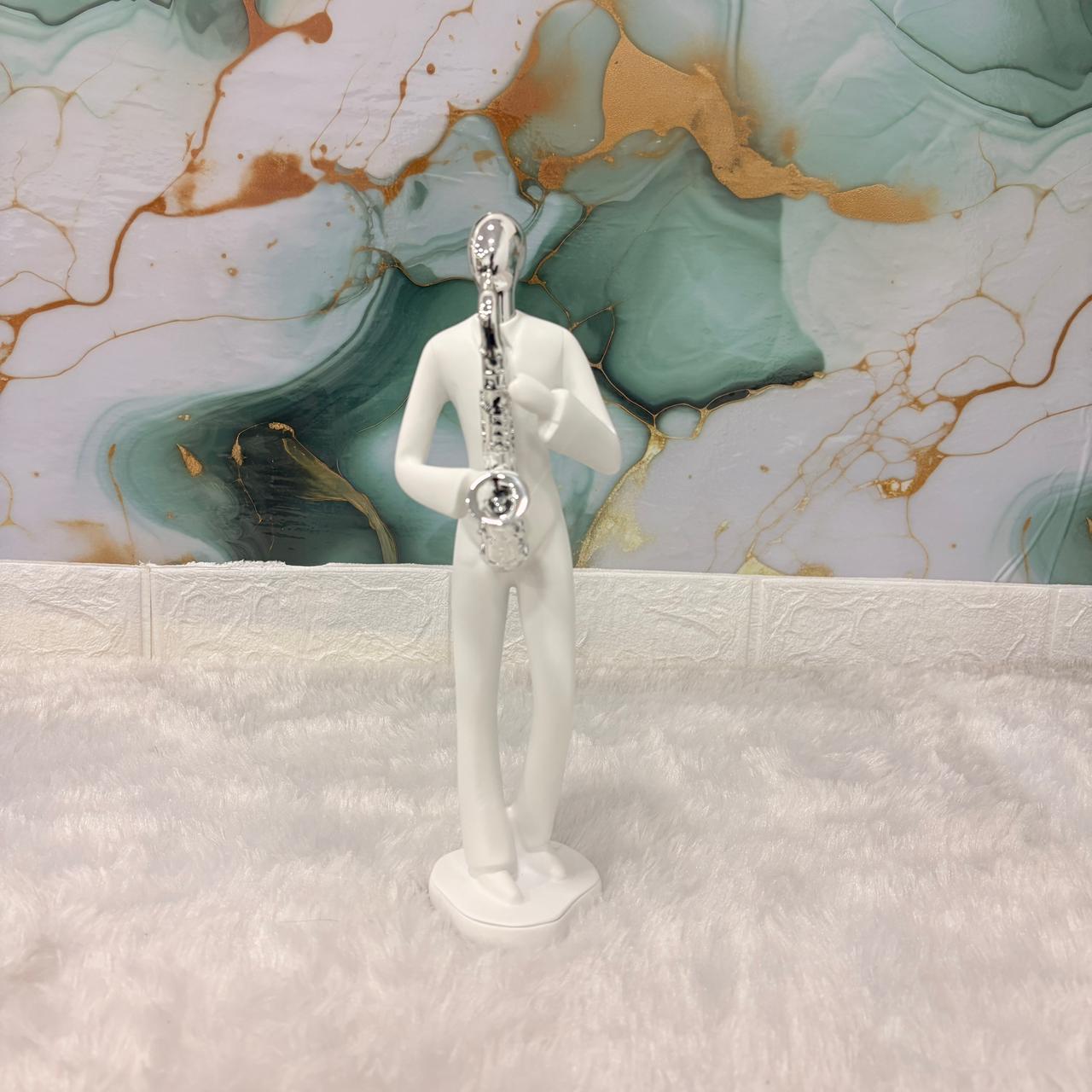 AM6134 Modern Saxophone Sculpture – Stylish Musician Figurine for Home & Office Décor
