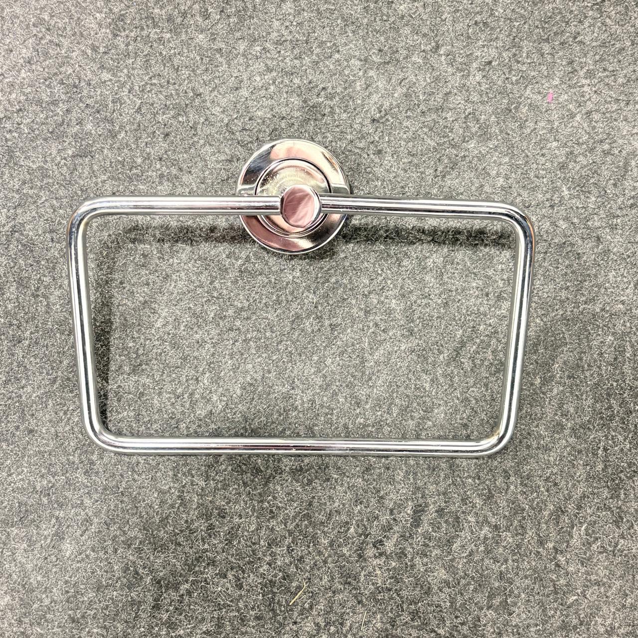 3906 Silver Towel Square Ring Holder