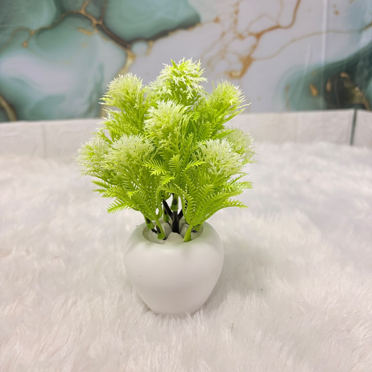 AM7769 Mini Artificial Potted Plants Set (Mix, Pack Of 1)