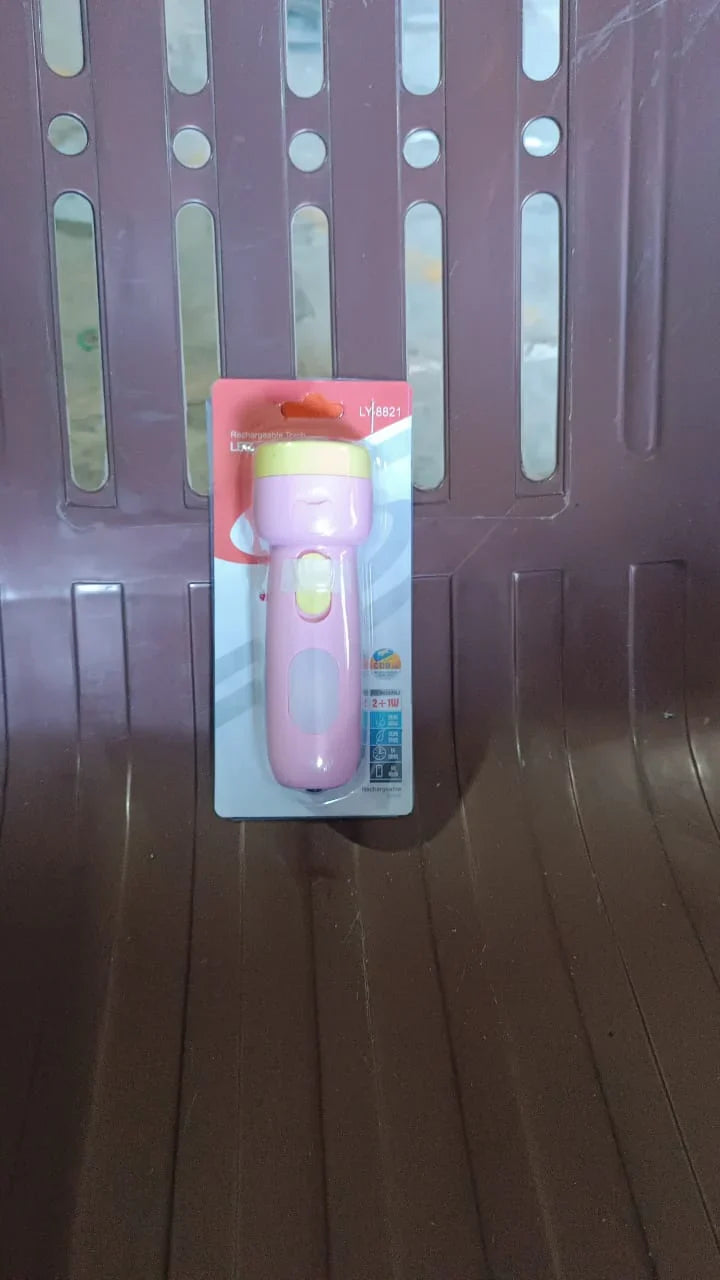 15231 2-in-1 Rechargeable Small Handy LED Torchlight for Home, Outdoor, Tracking (1 Pc)