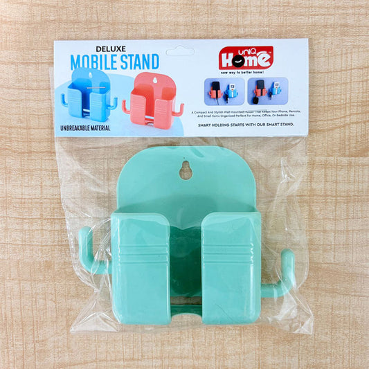 AM6774 Deluxe Wall-Mounted Mobile Stand & Multipurpose Holder with Side Hooks