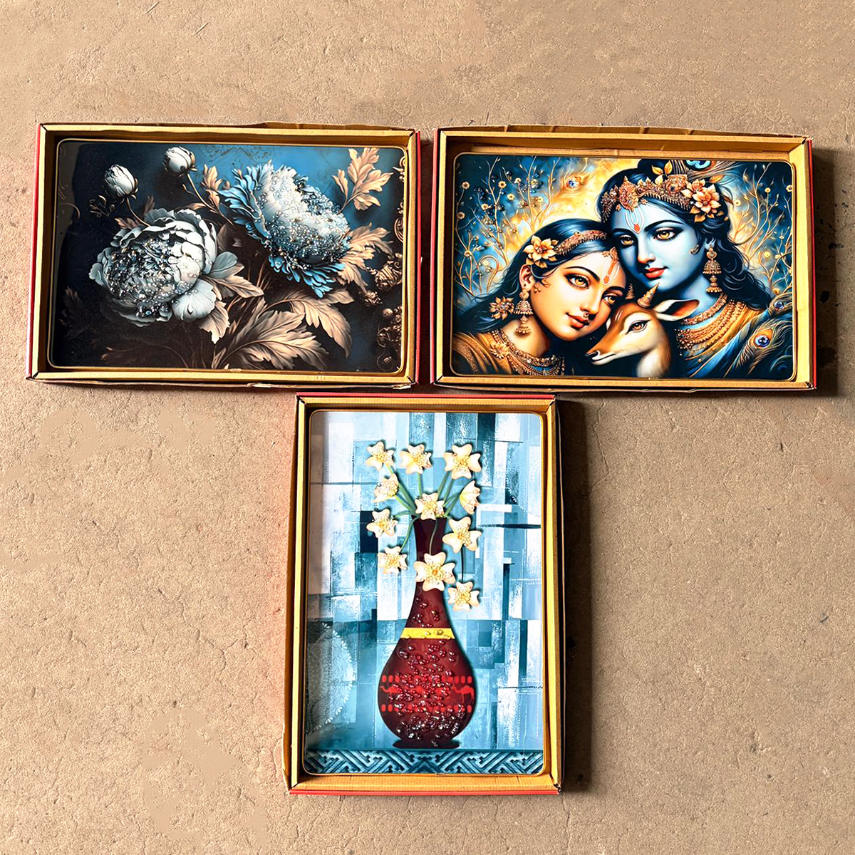 TM0142 Mix Pattern Premium Decorative Wall Frames - 12x18inch (Pack of 1)