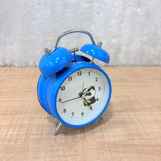 TM0191 Twin Bell Analog Alarm Clock with Cartoon Illustrations for Kids