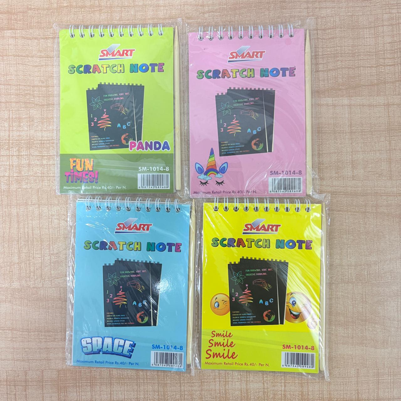 AM6881 Smart Scratch Note - 10x14cm for Fun Theme Scratch-Off Doodle Pads with Stylus