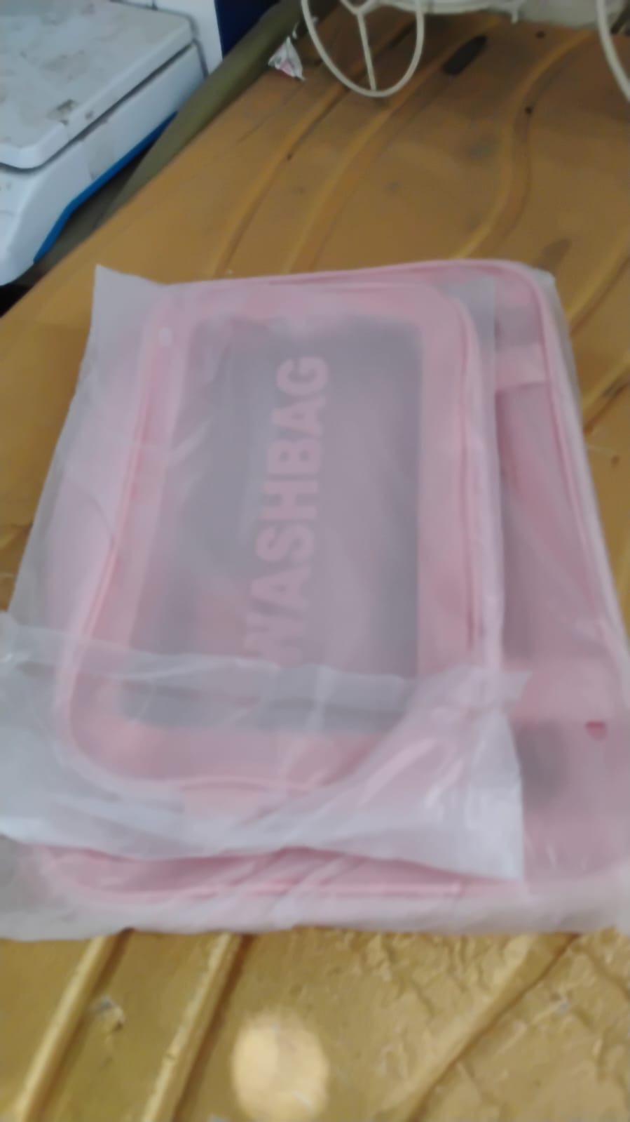AM6921 Portable Transparent Cosmetic Travel Pouch Set Resistant Makeup Storage Bags