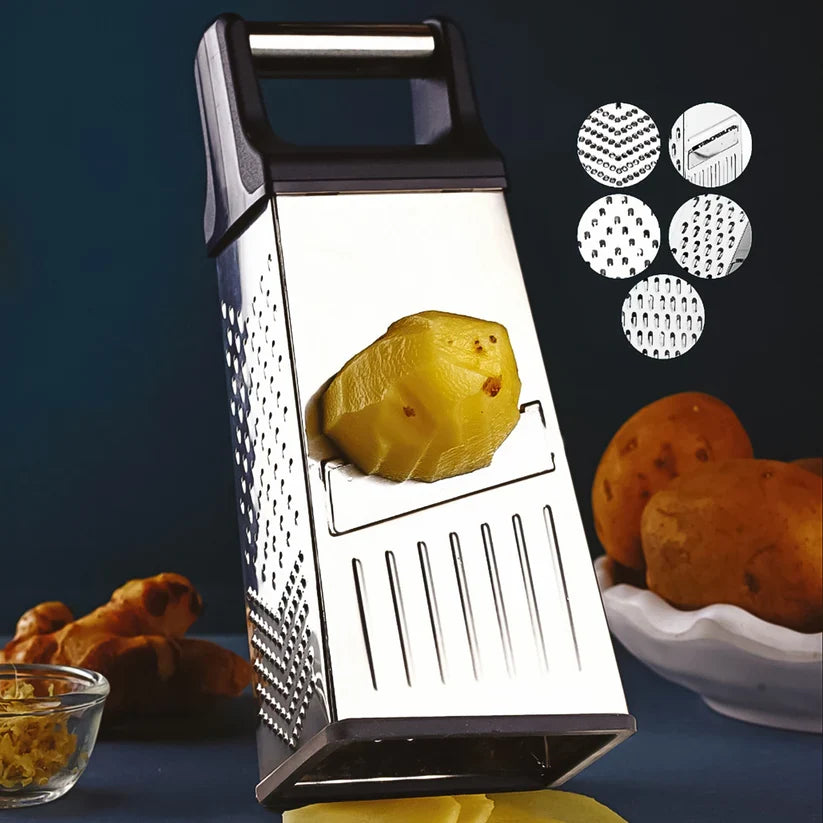 11554 Apex 5-in-1 Master Stainless Steel Multipurpose Slicer and Grater