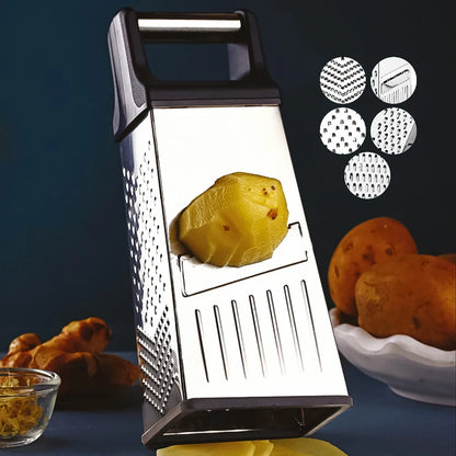11554 Apex 5-in-1 Master Stainless Steel Multipurpose Slicer and Grater