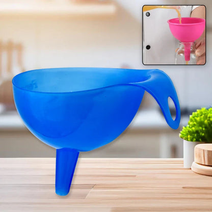 AM7643 Plastic Funnel For Pouring Oil, Sauce, Water, Juice Cooking Oil, Powder, Small Food-Grains Food Grade Plastic Funnel (1 Pc)