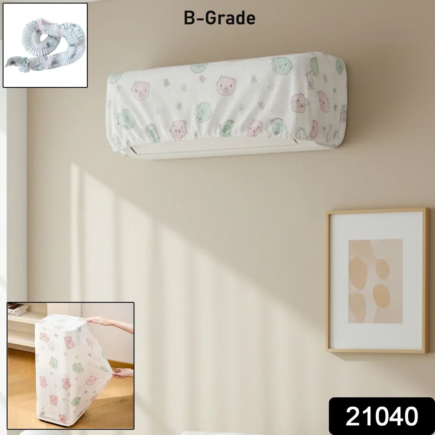 21040 B-Grade Reusable Split Air Conditioner Dust Protection Cover