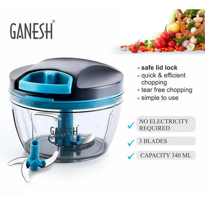 AM7281 Ganesh Wonder Chopper – 470ml with Steel Blades