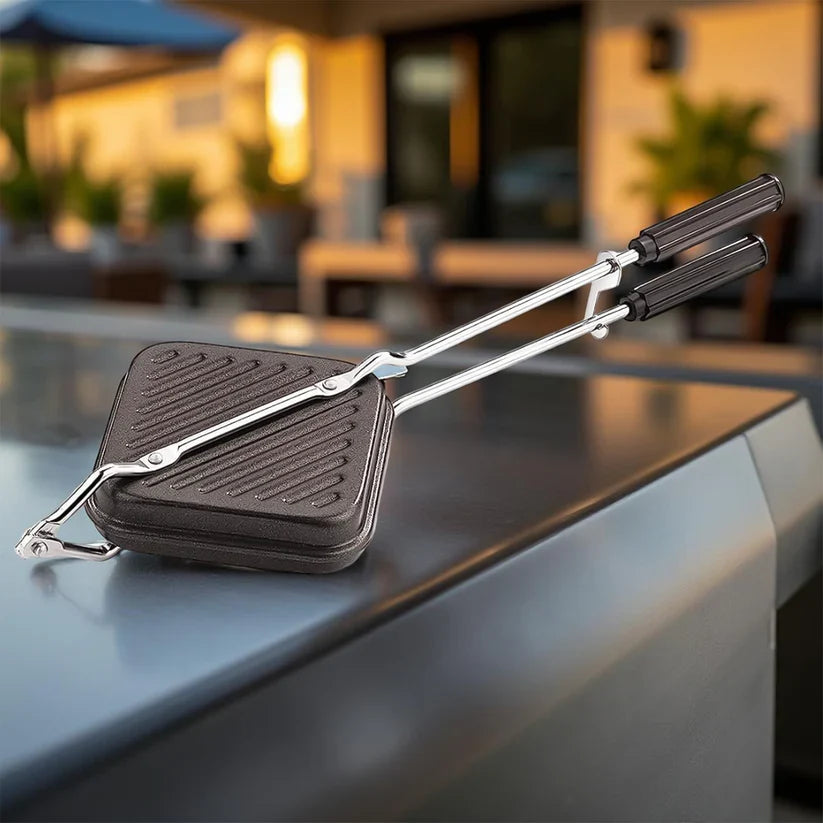 11682 Apex Heavy Gauge Aluminium Grill Sandwich Toaster