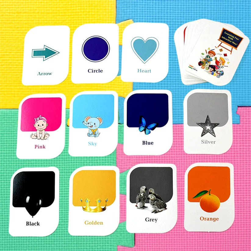 19156 Kidkraft Early Learner 32-Piece Color & Shape Flashcard Set