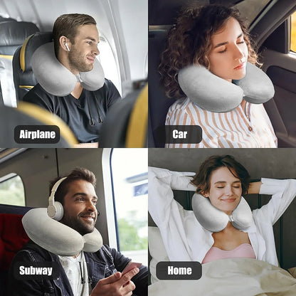AM7702 SOFT NECK PILLOW FOR TRAVEL NECK PILLOW (1 PC)-Multicolor