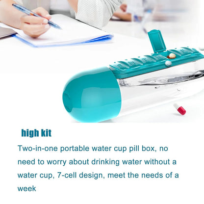12911 Pill & Vitamin Bottle, Water Bottle Multi Functional Use for Traveling