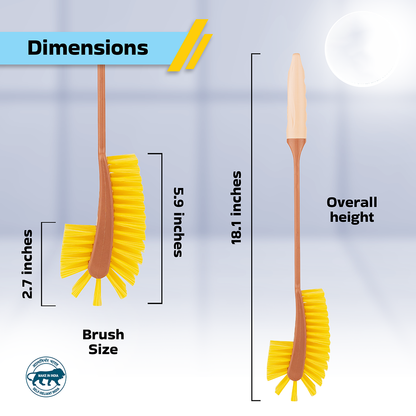 A06673 Wondra Anti-Bacterial Double Hockey Toilet Brush