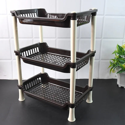 11490 Apex Small Multiuse Plastic Storage Rack Organizer 3-Tier