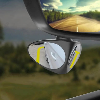 15251 2 in 1 Car Blind Spot Mirror 360 Rotation Adjustable HD Glass (1 Pc)
