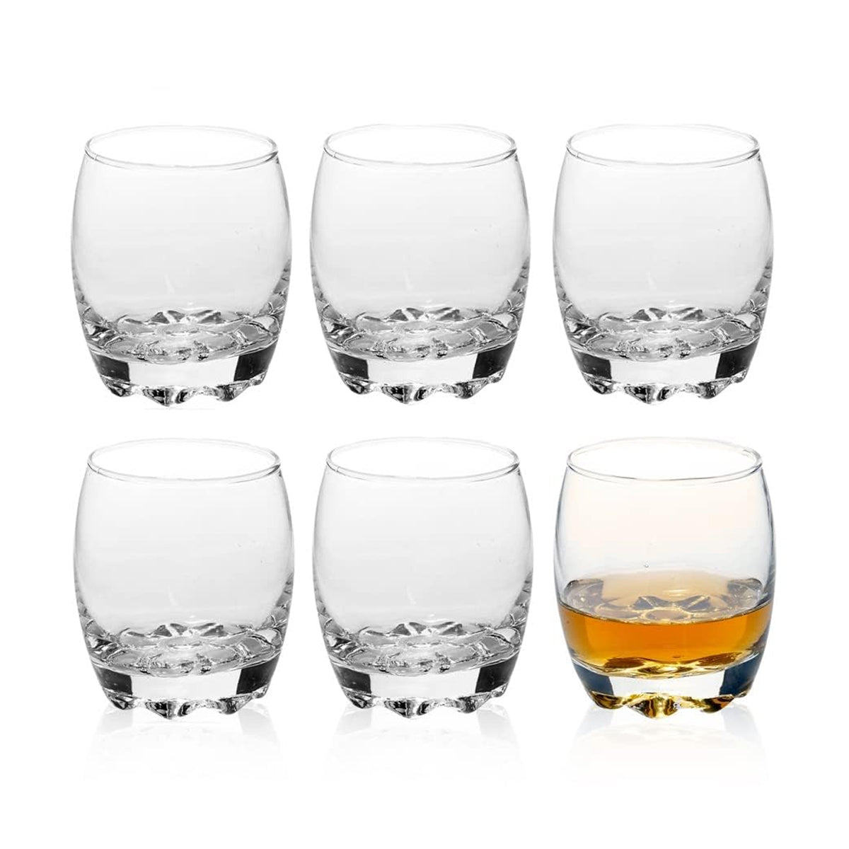 AM5442 YERA Prima Venice Oak Glass Tumbler-Set of 6 Pcs - 300ml