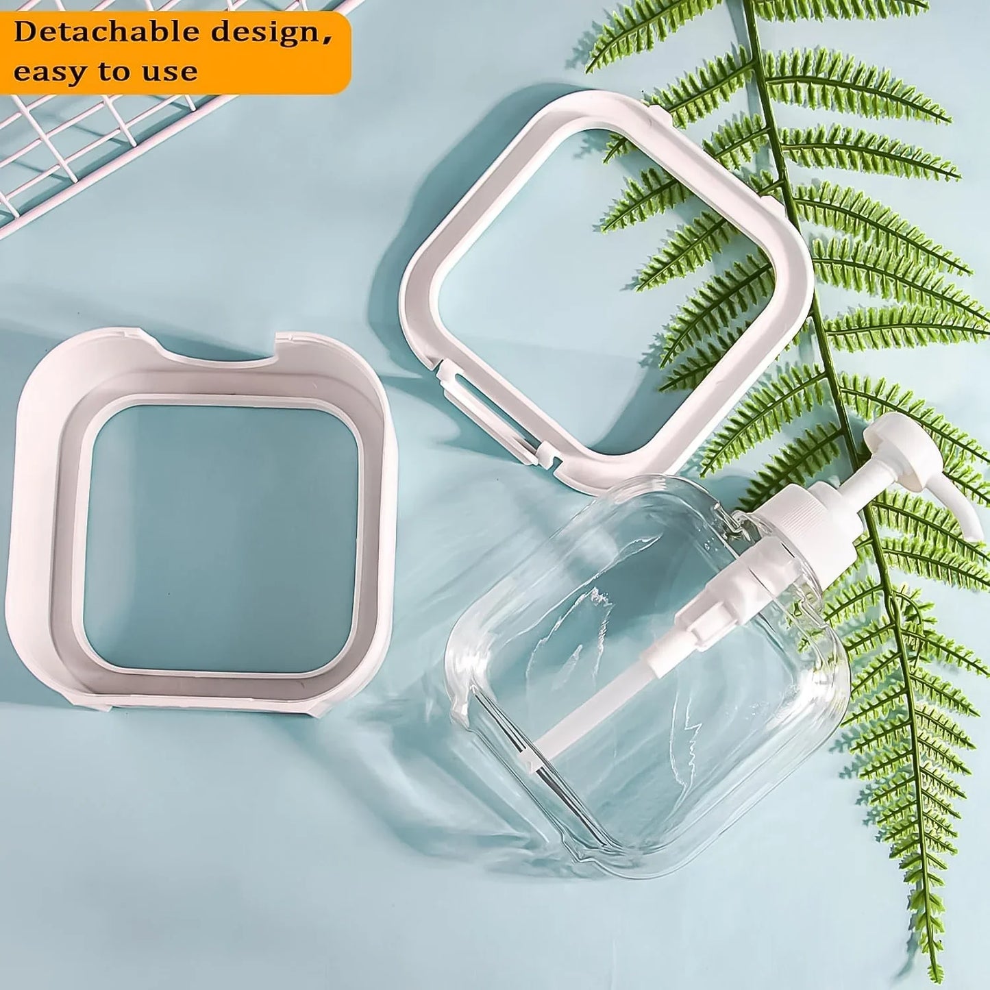 AM7130 Snap sink Dispenser Plastic Clear Empty Pump Lotion Bottles (1 Set)