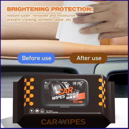 15349 Car Interior Cleaning Wet wipes (80 Pcs Set)