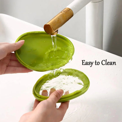 12015 Green Oval Shape Vegetable Container Premium Fruits Saver Keeper (1 Pc)