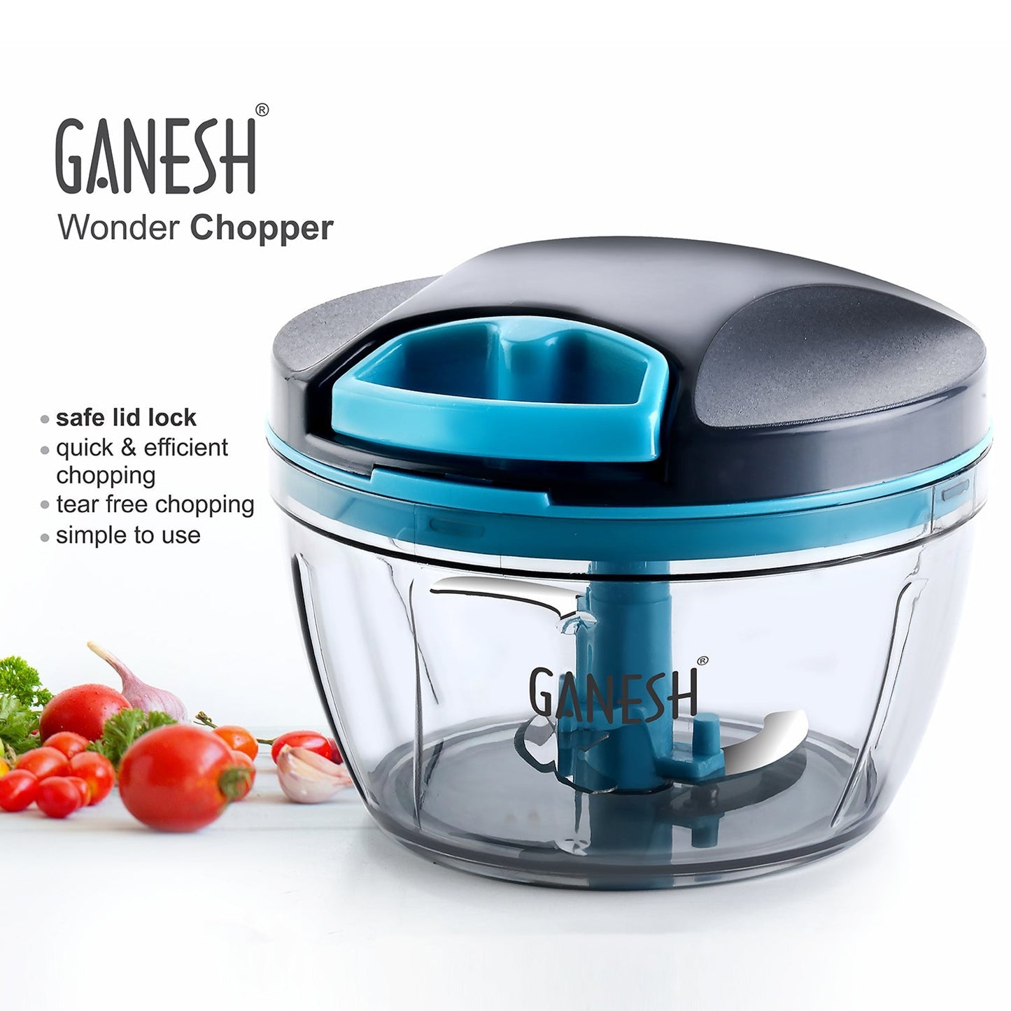 AM7281 Ganesh Wonder Chopper – 470ml with Steel Blades