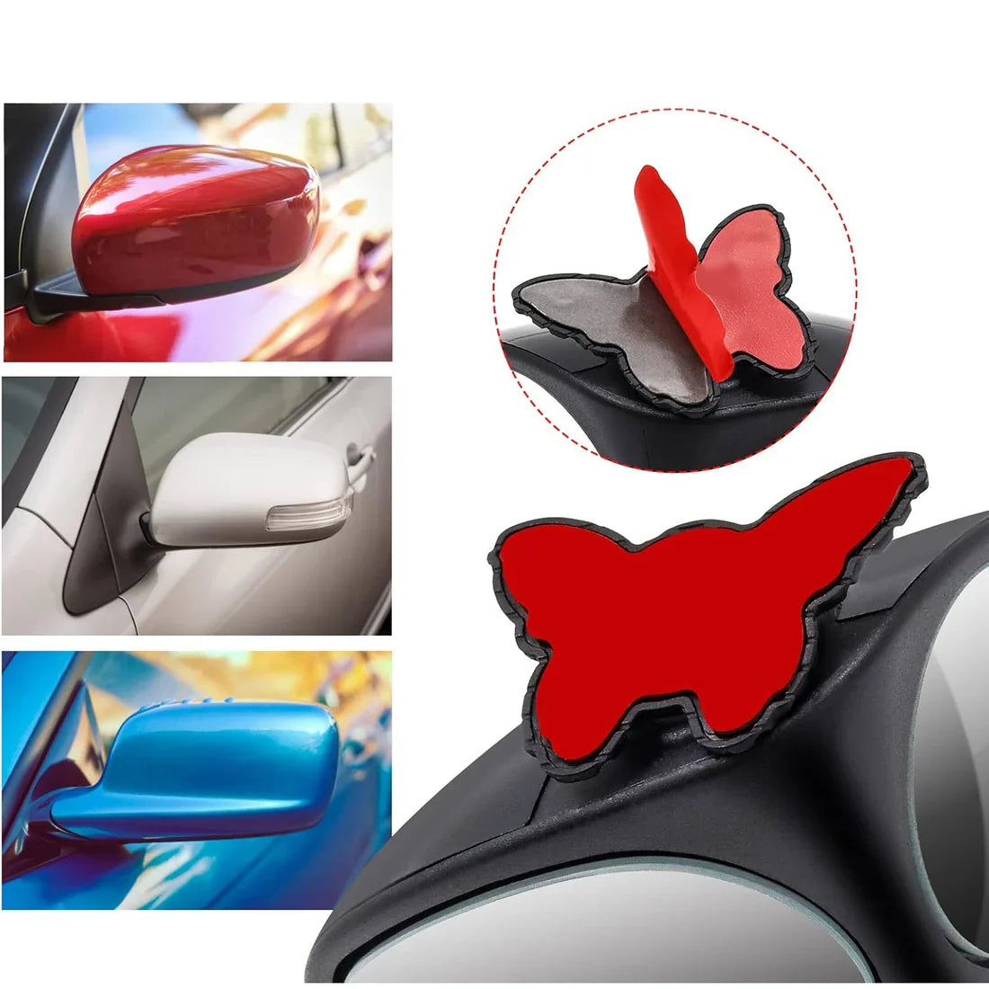 15251 2 in 1 Car Blind Spot Mirror 360 Rotation Adjustable HD Glass (1 Pc)