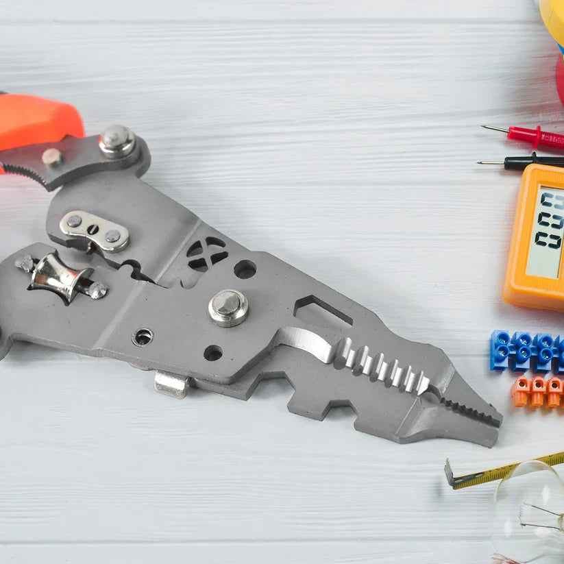 15308 8 in 1 Wire Stripper Pliers, Soft Grip