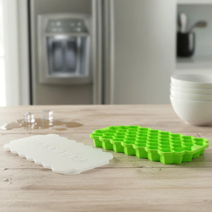 AM7693 Flexible Honeycomb Silicone Ice Cube Tray - 37 Cavity Hexagon Mold