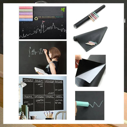 3382 Blackboard Erasable Wall Sticker Chalkboard Sticker Removable Blackboard Wall Stickers Mural for Kids Room