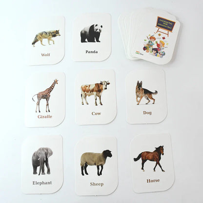 19150 Kidkraft 32-Piece Animal Flash Cards Set