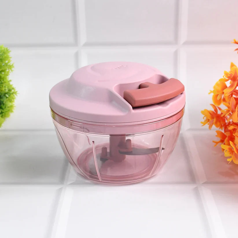 11452 Apex Power-X Triple Stainless Steel Blades and Hand-Pull Vegetable Chopper (500Ml)