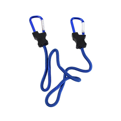 15264 Carabiner Bungee Cords with Hook Tie Downs Luggage Strap Carrying Bag Secure (1 Pc / Mix Color)