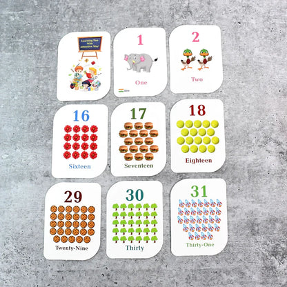 19157 Kid kraft Early Learner 32-Piece Number Flashcard Set