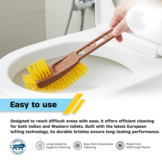 A06673 Wondra Anti-Bacterial Double Hockey Toilet Brush
