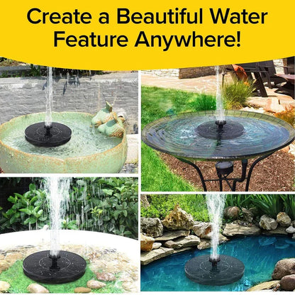 8603 Fast Fountain by Pocket Hose - Solar-Powered - Instantly Adds a Water Feature Virtually Anywhere - 5 Spray Modes - No Installation or Batteries Required - Great for Bird Baths, Pools, Pond & More (1 Pc)
