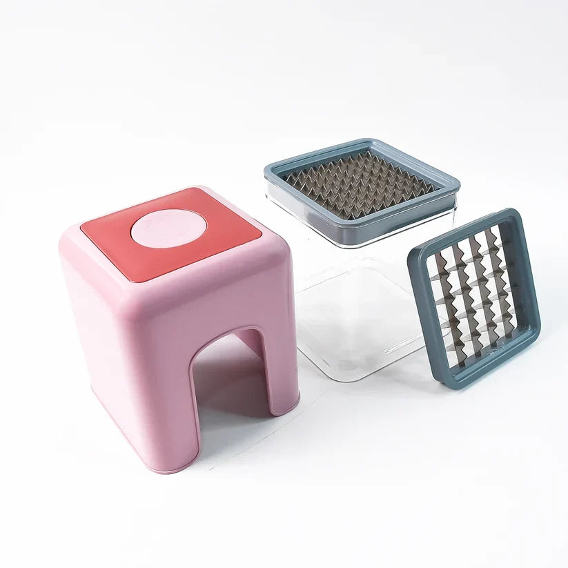 11454 Apex Heavy Duty Potato Chipser & Vegetable Chopper with Dual Blade Set
