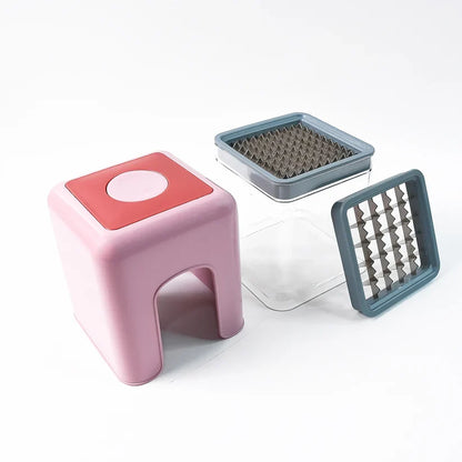 11454 Apex Heavy Duty Potato Chipser & Vegetable Chopper with Dual Blade Set