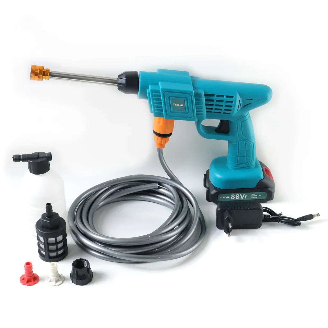 16008 88VF Car Washer Gun Wireless High Pressure Washer Water Spray Gun (1 Set)