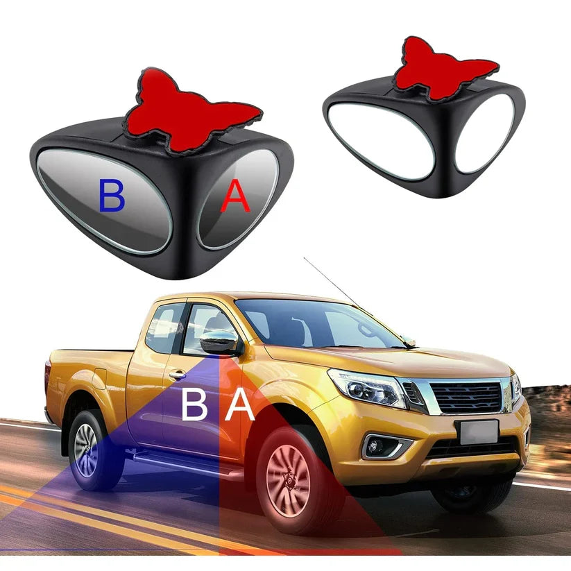 15251 2 in 1 Car Blind Spot Mirror 360 Rotation Adjustable HD Glass (1 Pc)