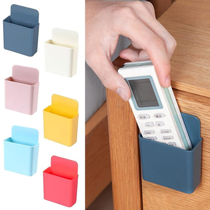 8485 Multipurpose Plastic Wall Mounted Remote & Mobile Holder Stand – (Pack of 4)