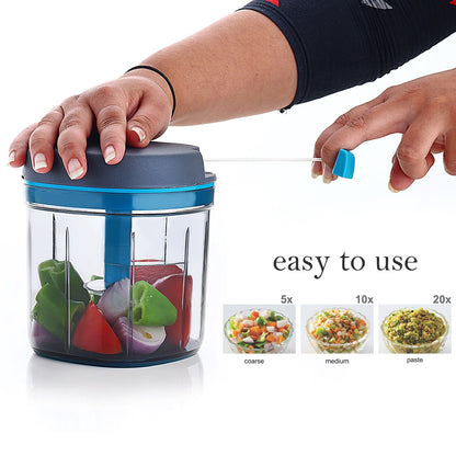 AM7282 Ganesh Master Chopper – 900ml Manual Vegetable & Fruit Chopper