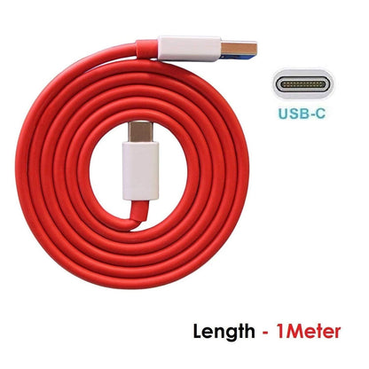 TM0285 Unique Type C Dash Charging USB Data Cable - 1 Meter ( RED )