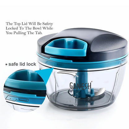 AM7281 Ganesh Wonder Chopper – 470ml with Steel Blades