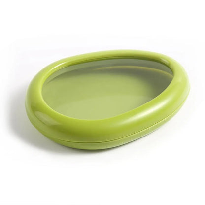 12015 Green Oval Shape Vegetable Container Premium Fruits Saver Keeper (1 Pc)