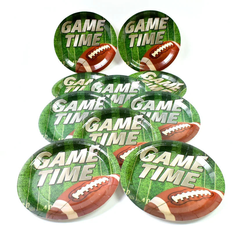 10441 Round Plates Disposable Paper Plates Happy Birthday, Gift (10 Pcs Set / Mix Design)