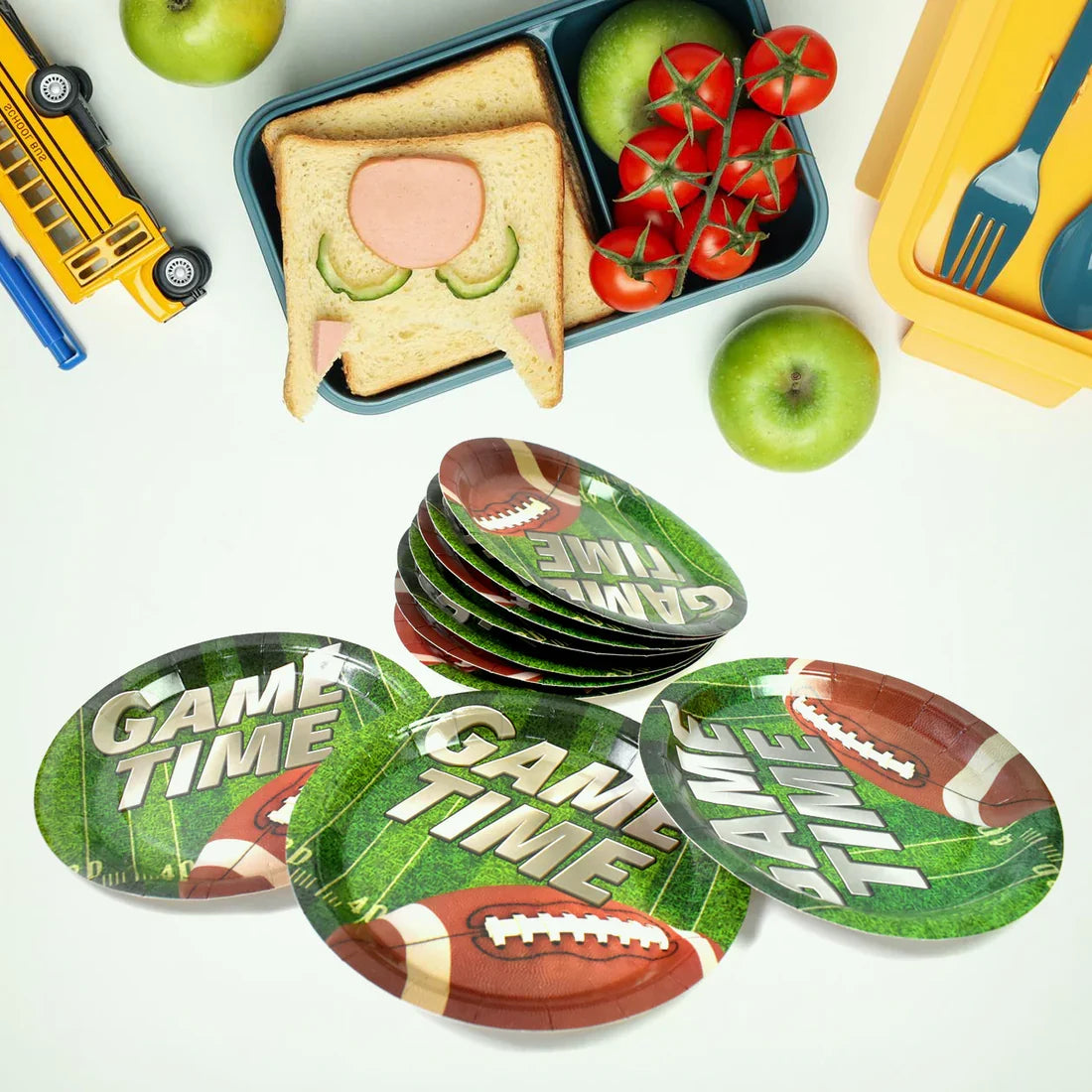 10441 Round Plates Disposable Paper Plates Happy Birthday, Gift (10 Pcs Set / Mix Design)