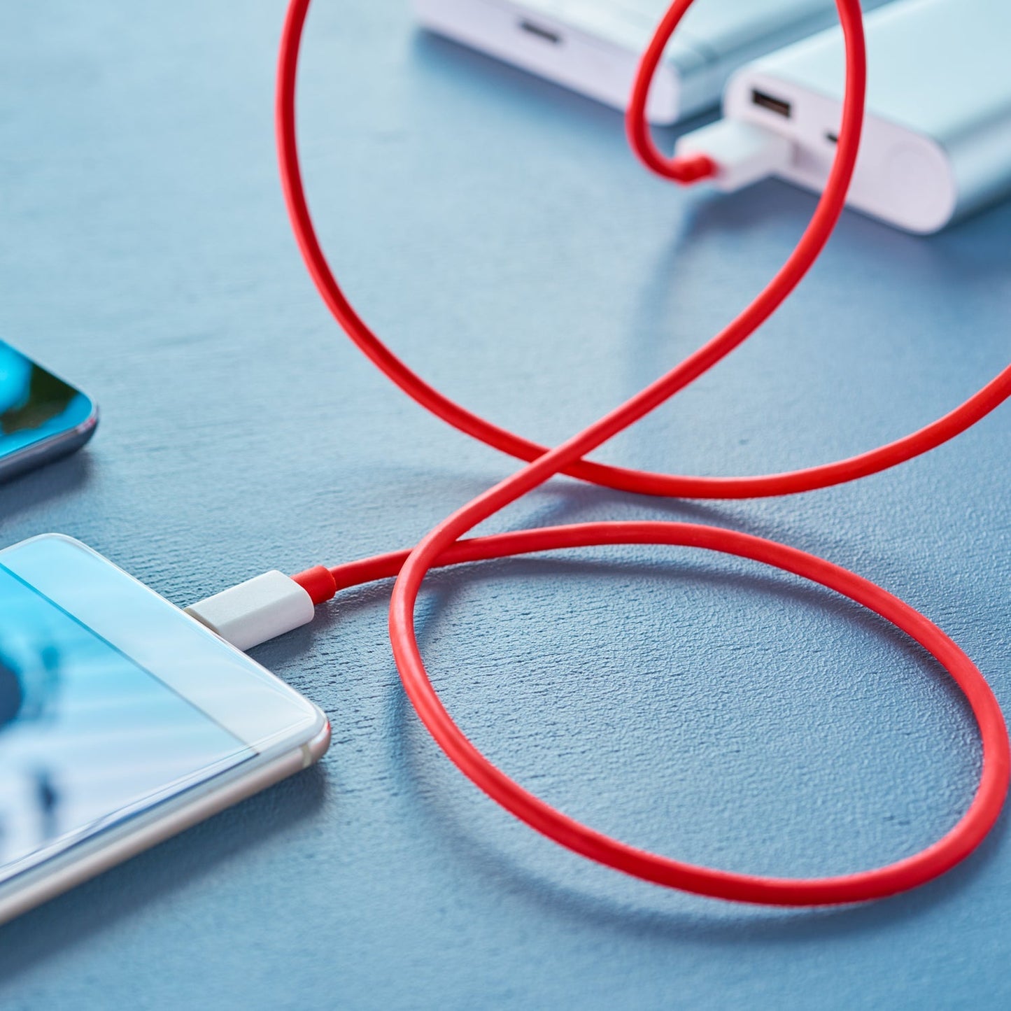 TM0285 Unique Type C Dash Charging USB Data Cable - 1 Meter ( RED )