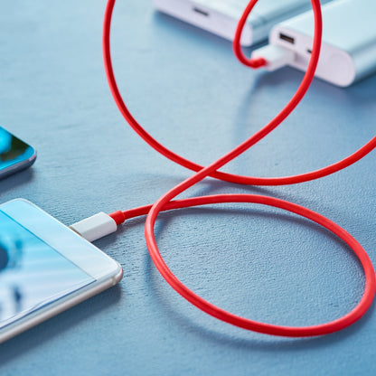 TM0285 Unique Type C Dash Charging USB Data Cable - 1 Meter ( RED )