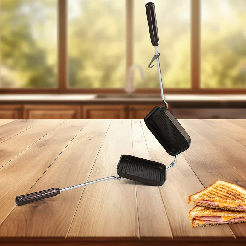 11682 Apex Heavy Gauge Aluminium Grill Sandwich Toaster